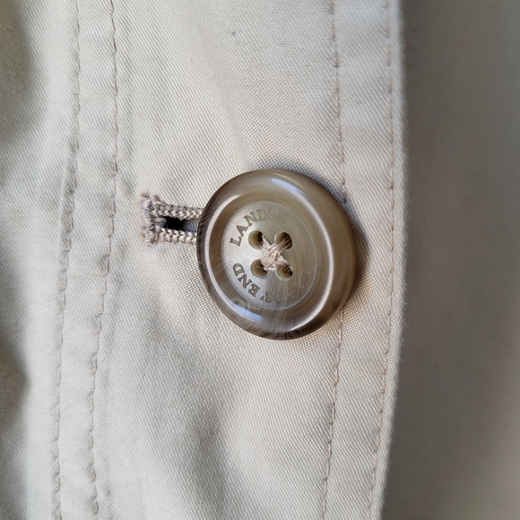 Land's End Beige Trench Coat - Picture 4 of 10